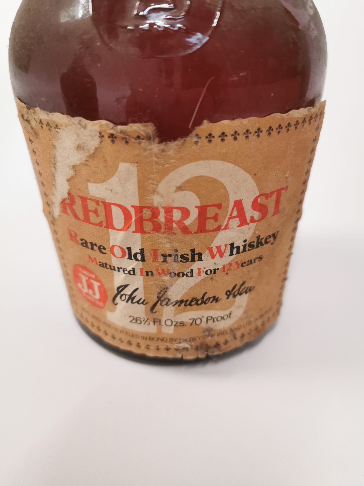 irish whiskey memorabilia, redbreast irish whiskey gilbeys