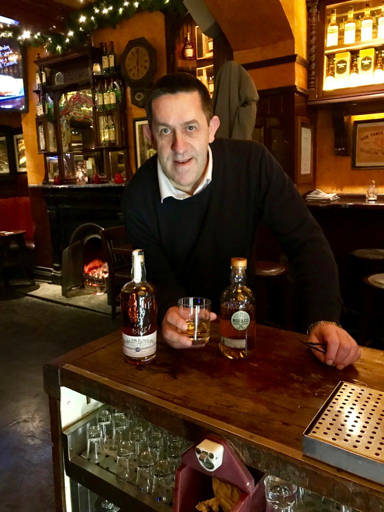 An old file photo of me shortlisting Roe and Co for Irish Whiskey Trail Whiskey of the Year on 30 Nov 2017