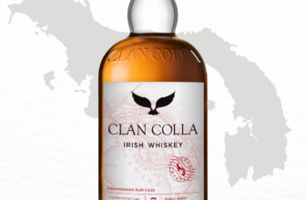 Clan Colla Irish Whiskey from Ahascragh. Seve Year Old Panama Rum Cask Finished Single Grain Irish Whiskey